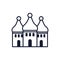 Isolated orthodoxy church vector design