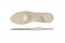 Isolated orthopedic insole on a white background. Treatment and prevention of flat feet and foot diseases. Foot care