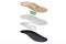 Isolated orthopedic insole on a white background. Treatment and prevention of flat feet and foot diseases. Foot care, comfort