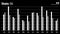 Isolated overlay infographic element - comparative bars.