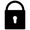 Isolated padlock icon