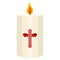 Isolated Paschal candle