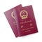 Isolated passport of People`s Republic of China