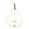 Isolated pear fruits vector