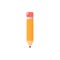 Isolated pencil icon on white background.