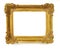 Isolated Photo Frame, Little Golden Antique Photo Frame, Vintage Frame