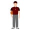 Isolated physical education teacher avatar