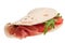 Isolated piadina on white background