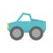 Isolated pickup car icon flat design