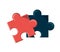 Isolated pieces of puzzle design