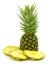 Isolated pineapple