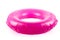 Isolated pink inflatable round