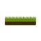 Isolated pixelated grass icon