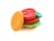 Isolated plasticine burger on the white