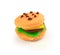 Isolated playdough hamburger