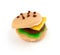 Isolated playdough hamburger