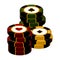 Isolated poker chips