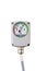 Isolated pressure gauge control on white