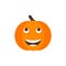 Isolated pumkin cute smile character