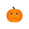 Isolated pumkin cute smile character