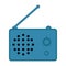 Isolated radio icon