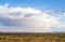 Isolated rainstorm at the Monument Valley with - View from US Hwy 163, Monument Valley, Utah