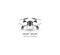 Isolated rc drone logo on white. UAV technology logotype. Unmanned aerial vehicle icon. Remote control device sign