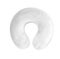 Isolated realistic white blank travel pillow for neck
