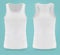 Isolated realistic white t-shirts for women sport