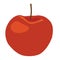 Isolated red apple clipart