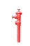 Isolated red fireplug on white