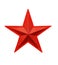 Isolated red star Soviet star