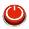 Isolated red start button