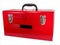 Isolated Red Toolbox Close-up