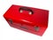 Isolated Red Toolbox Close-up