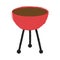Isolated retro barbecue grill icon