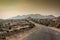 Isolated road in mountains