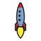 Isolated rocket toy