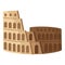 Isolated Rome Colosseum icon
