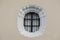 Isolated Round Window Iron Bars Detail Building Wall Symmetry