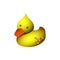 Isolated rubber duck