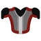 Isolated rugby shoulder pads