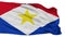Isolated Saba city flag, Netherlands