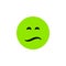 Isolated Sad Flat Icon. Frown Vector Element Can Be Used For Sad, Frown, Emoji Design Concept.