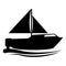 Isolated sailboat icon image