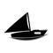 Isolated sailboat icon image