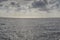 Isolated sailboat sailing to Florida Keys