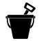 Isolated sand bucket icon