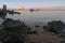 Isolated sandy beach in Cyprus island