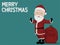 Isolated Santa Claus with many gift sack